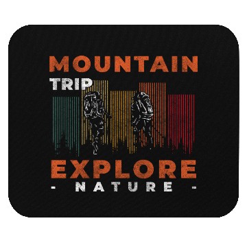 Discover Mountaineering Outdoorsman Abseiling Mouse Pads