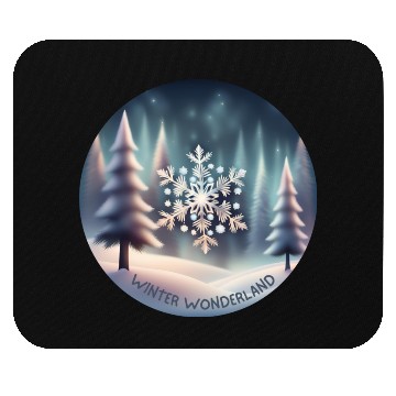Discover Winter Wonderland Mouse Pads