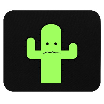 Discover Cactus Face Fear Sad Spines Desert Funny Cacti Fun Mouse Pads