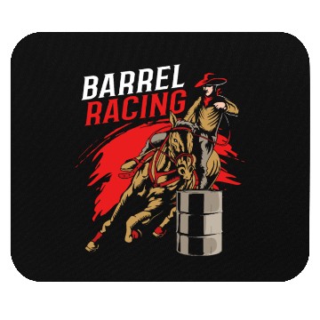 Discover Horse Riding Cowgirl Barrel Racing Rodeo Mouse Pads