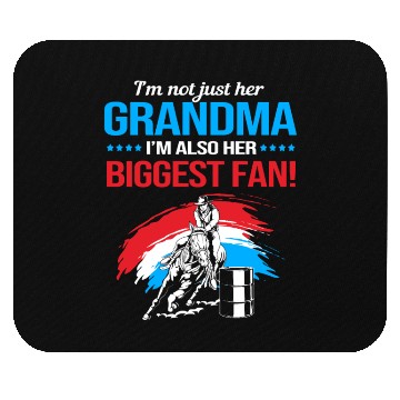 Discover Grandma Biggest Fan Barrel Racing Grandma Mouse Pads