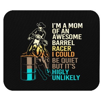 Discover Funny Horseback Riding Cowgirl Barrel Racing Mom Mouse Pads