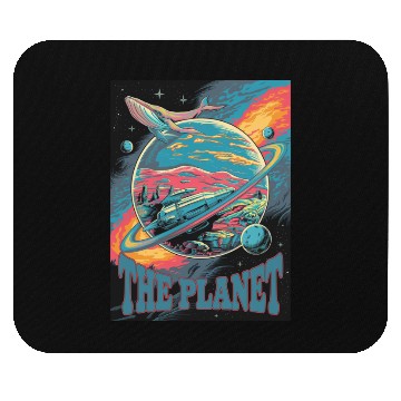 Discover Space Whale Adventure on a Mysterious Planet Mouse Pads