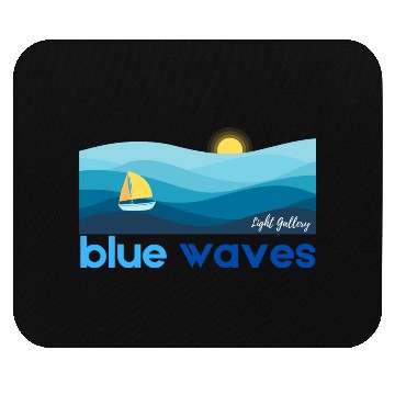 Discover Blue waves Mouse Pads