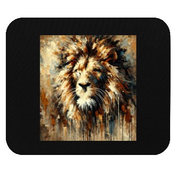 Discover Abstract Lion Face Mouse Pads