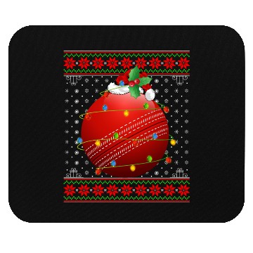 Discover Cricket Player Christmas Mouse Pads