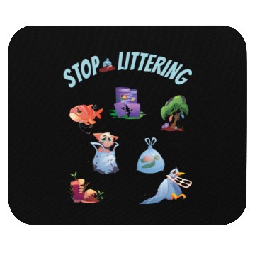 Discover Stop Littering Environment Embrace Recycling Mouse Pads