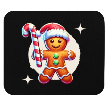 Discover Gingerbread Man Christmas Cheer Mouse Pads