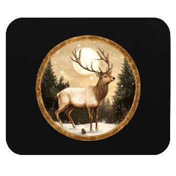 Discover Deer Christmas / Santa Claus deer Mouse Pads