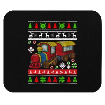 Discover Christmas Kids Train Mouse Pads