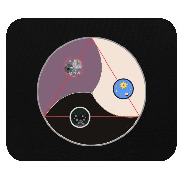 Discover Three worlds Circle Mouse Pads