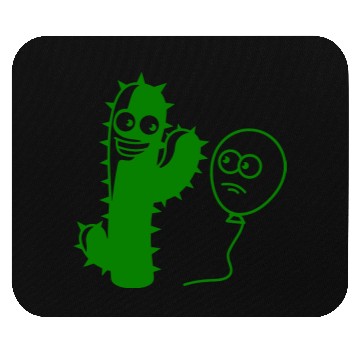 Discover Cactus Balloon Friends Handshake Greeting Spikes Mouse Pads