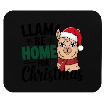 Discover Llama Be Home for Christmas Mouse Pads