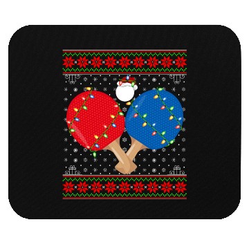 Discover Table Tennis Player Christmas Mouse Pads