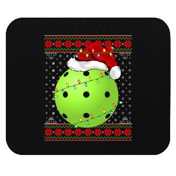 Discover Pickleball Player Christmas Mouse Pads