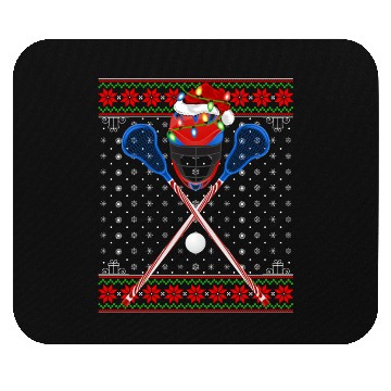 Discover Lacrosse Player Christmas Mouse Pads