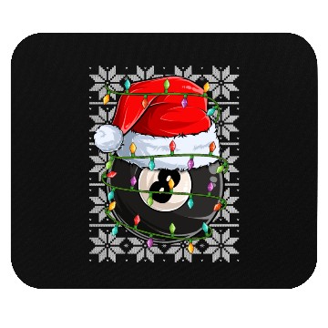 Discover Billiard 8 Ball Christmas Lights Mouse Pads