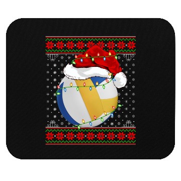 Discover Volleyball Player Christmas Mouse Pads