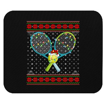 Discover Tennis Player Christmas Mouse Pads