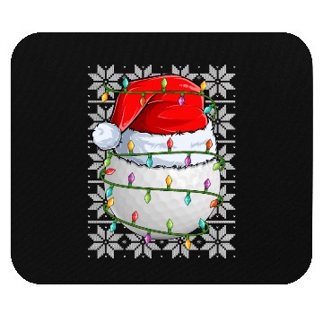 Discover Golf Christmas Lights Mouse Pads