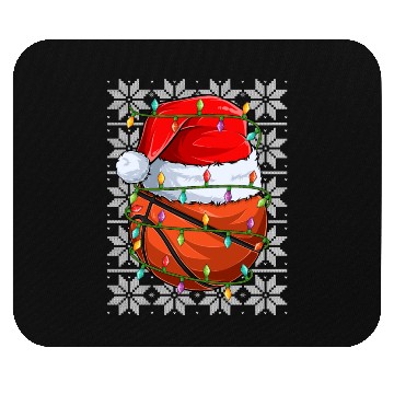 Discover Basketball Christmas Lights Mouse Pads