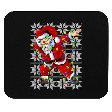 Discover Dabbing Santa Christmas Lights Mouse Pads