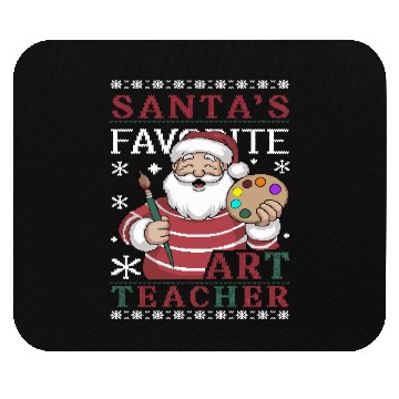 Discover Santa's Favorite Art Teacher Mouse Pads