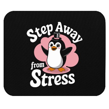 Discover Mindfulness Penguin: Step Away from Stress Mouse Pads