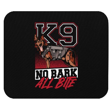 Discover K9 Police Law Enforcement Canine K9 No Bark All Mouse Pads