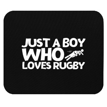 Discover Rugby Player Just A Boy Who Loves Rugby Mouse Pads