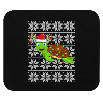 Discover Sea Turtle Christmas Lights Mouse Pads