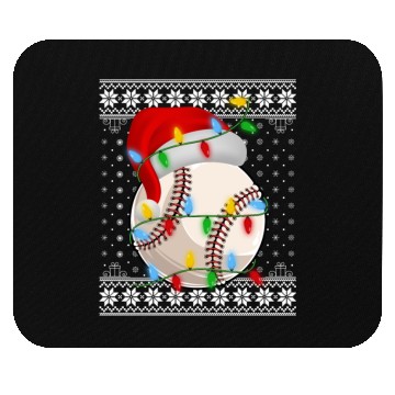 Discover Baseball Christmas Mouse Pads