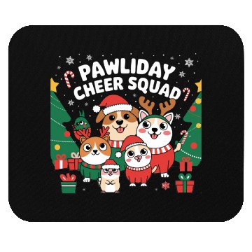 Discover Pawliday Cheer Squad - Festive Pet Lover Christmas Mouse Pads