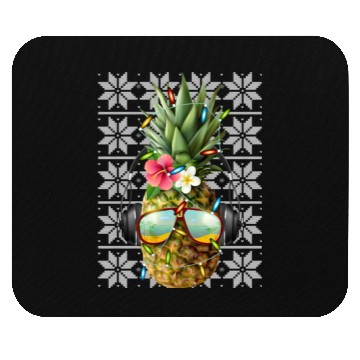 Discover Pineapple Christmas Lights Mouse Pads
