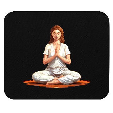 Discover Yoga Angel Mouse Pads