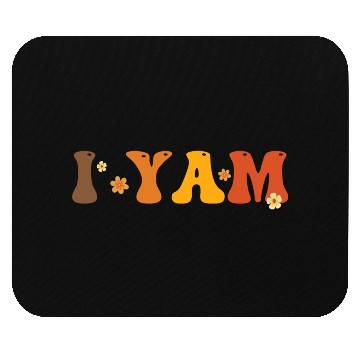 Discover Sweet Potato I Yam Groovy Flower Mouse Pads