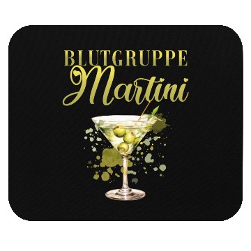 Discover Blutgruppe Martini Cocktail Bartender Mouse Pads