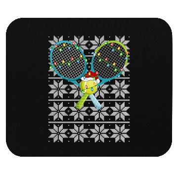 Discover Tennis Santa Mouse Pads