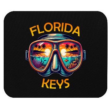Discover Florida Keys Diving Beach Sunset Mouse Pads