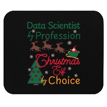Discover Data Scientist Christmas Xmas Elf Mouse Pads