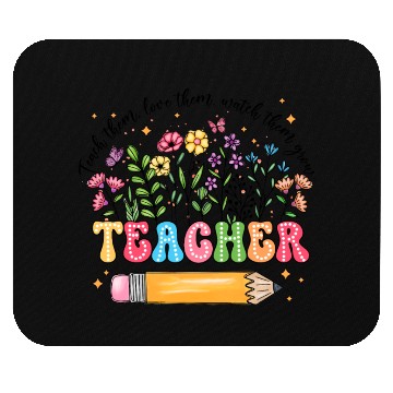 Discover Teacher Wildflowers Mouse Pads