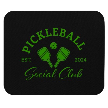 Discover Pickleball Soociial Clubb Established 2024 in Green Mouse Pads