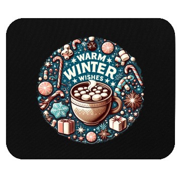 Discover Warm Winter Wishes Mouse Pads