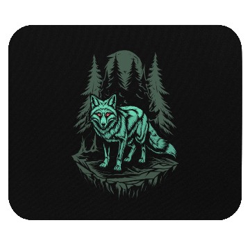 Discover Dark Cottagecore Wolf Under Moonlight Mouse Pads