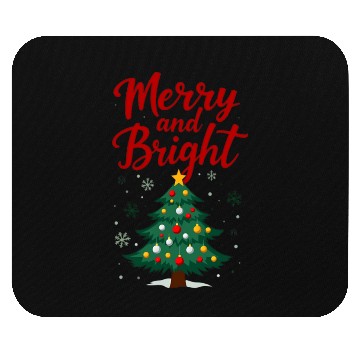 Discover Merry And Bright - Merry Christmas Mouse Pads