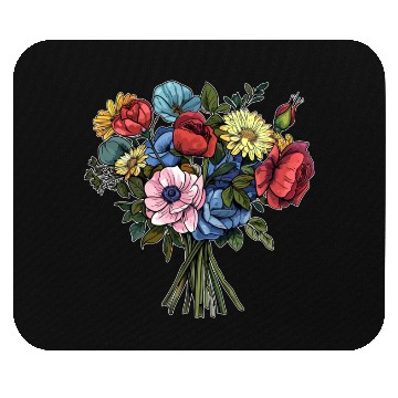 Discover Flower Bouquet Flowers Flowers Mouse Pads