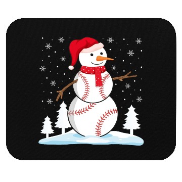 Discover Baseball Snowman Mouse Pads