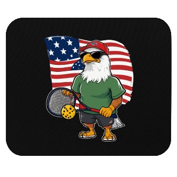 Discover US Flag Pickleball Eagle Mouse Pads