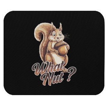 Discover Cute Squirrel Holding Acorn What Nut for Mouse Pads