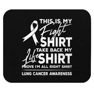 Discover This is My Fight Mouse Pads Lung Cancer Support